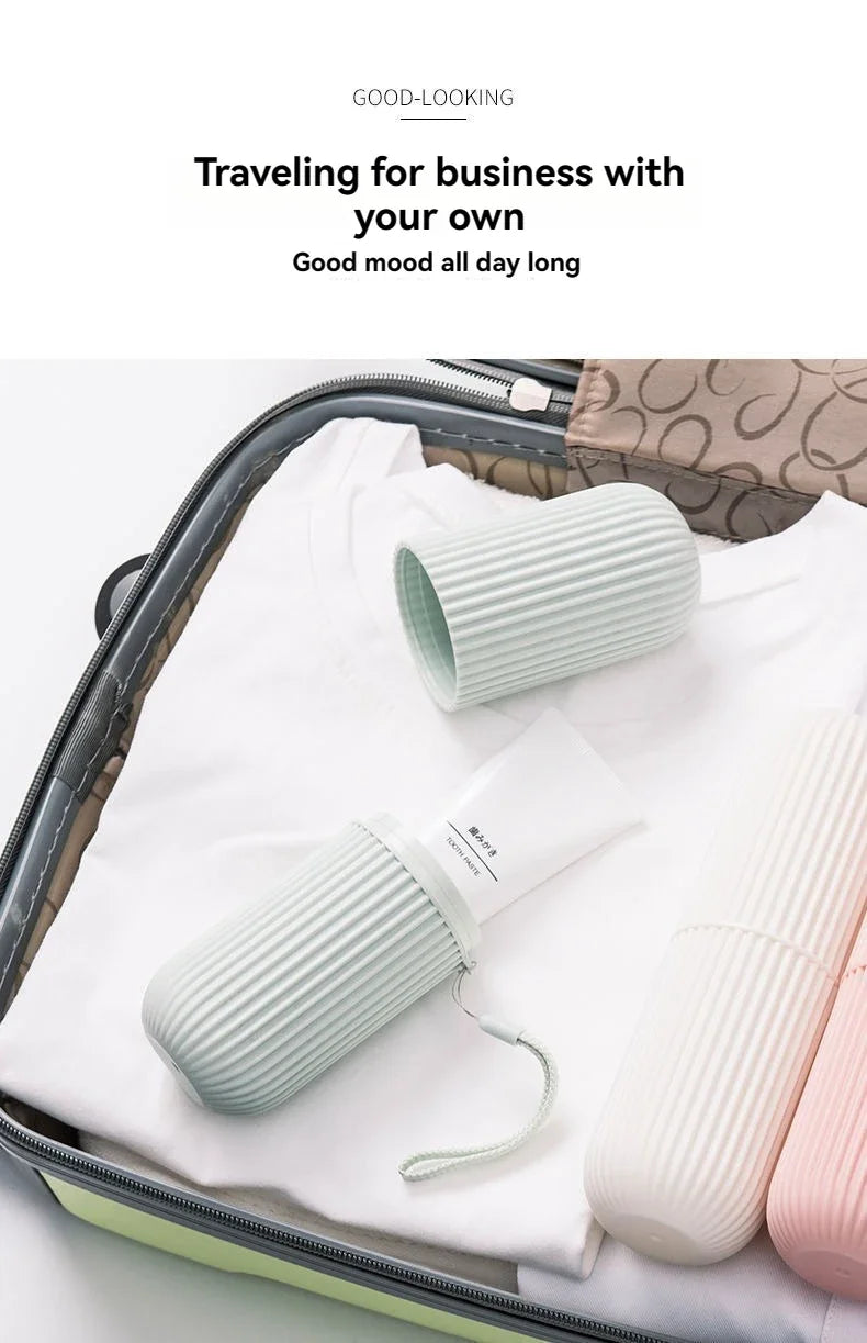 USA Toothpaste Toothbrush Protect Holder Case Travel Camping Storage Box Protect Toothbrush Toothpaste from Dirt and Damage