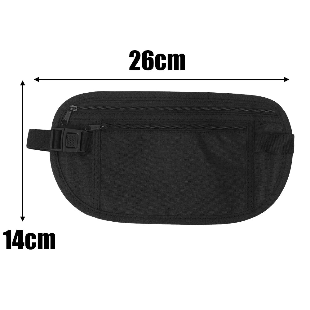 Running Waist Bag Canada Double-Layer Concealed Fanny Pack Slim Anti-Theft Travel Money Belt Waterproof Belt Bag for Men & Women Sports