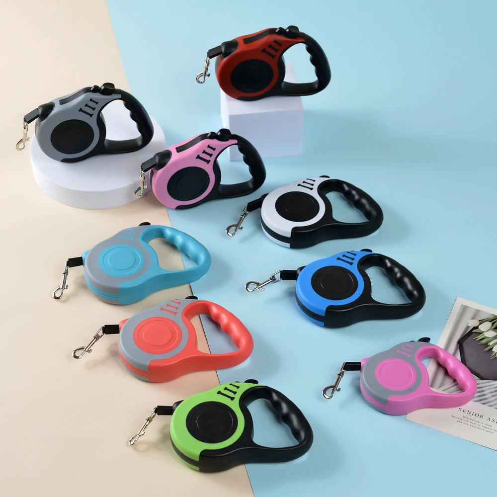 3M & 5M Retractable Pet Dog Leash Canada for Small & Large Dogs Hiking Walking Traction Rope French Bulldog Chihuahua Accessories
