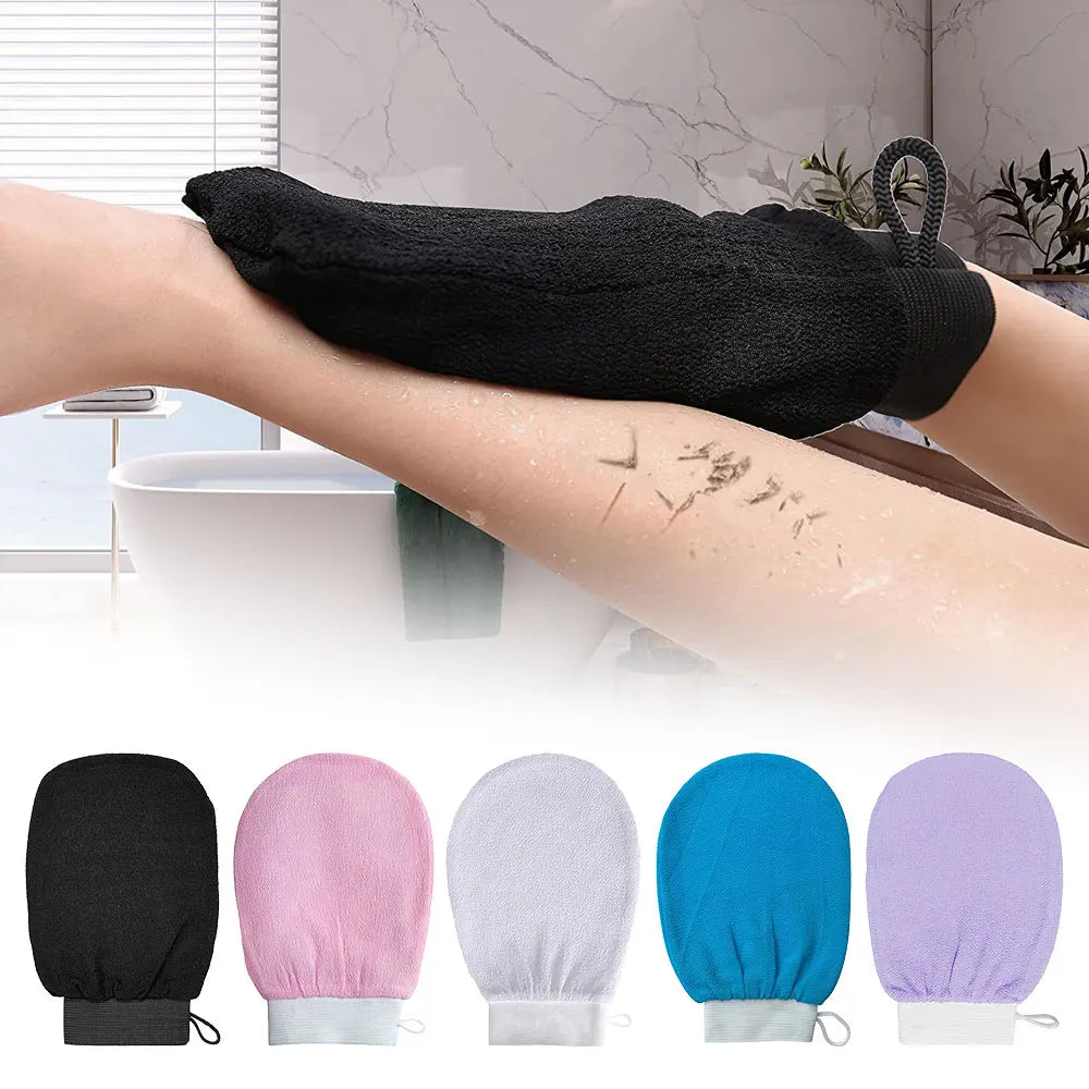 Moroccan Hammam Exfoliating Shower Gloves Painless Remove Dead Skin Scrub Body Korean Massage Mitt Bathroom Cleaning Gadget 1pc