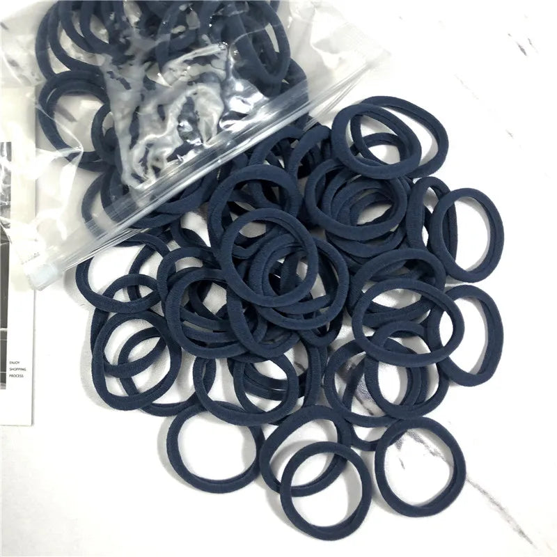20/50PCS Hair Bands Canada for Women & Girls Basic Hair Rubber Ties 4cm Simple Elastic Ponytail Holders Hair Accessories