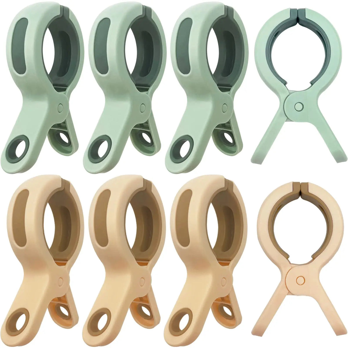 Beach Towel Clips USA for Beach Chairs & Cruises, Durable Plastic Clips for Pool Lounging & Large Clothespins for Hanging Clothes