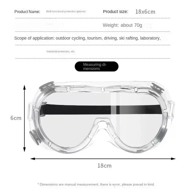 Work Safety Goggles Canada Waterproof Protective Glasses Windproof Dustproof Anti-Fog Laboratory Work Protection Goggles for Water Park