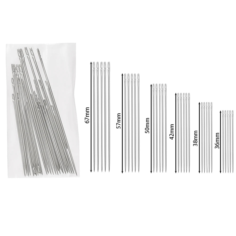 Side Hole Blind Sewing Needles Canada Elderly Self-Threading Needles Household DIY Jewelry Beading Embroidery Mending Sewing Tool