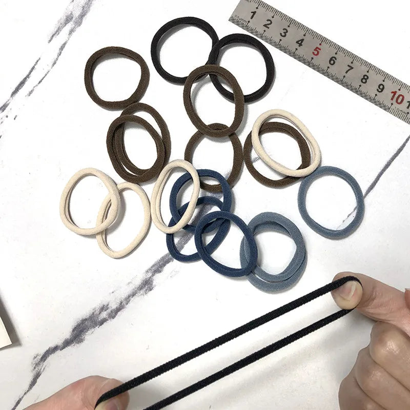 20/50PCS Hair Bands Canada for Women & Girls Basic Hair Rubber Ties 4cm Simple Elastic Ponytail Holders Hair Accessories