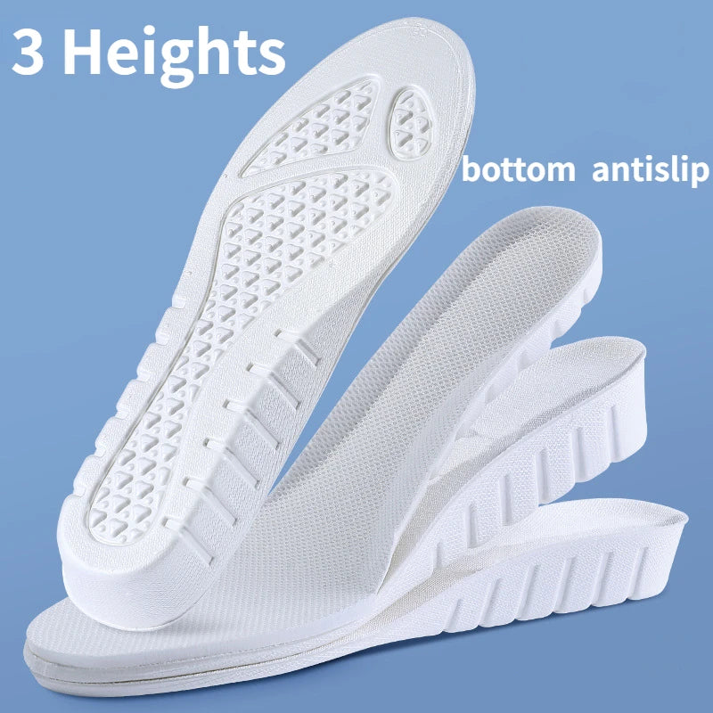 1 Pair White Invisible Height Increase Insoles USA EVA Soft Lightweight Shoe Sole Pads for Men & Women