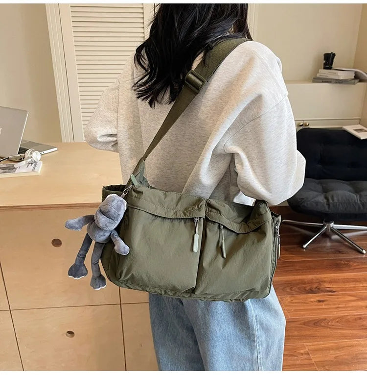 Spring & Summer Canvas Bag USA Women’s Hot-Selling One-Shoulder Crossbody Bag Light Luxury High-End Fashion Handbag