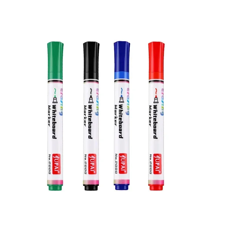 4 Colors Dry Erase Whiteboard Marker Pens Canada Low Odor Erasable Chalk Pens for Office School Stationery