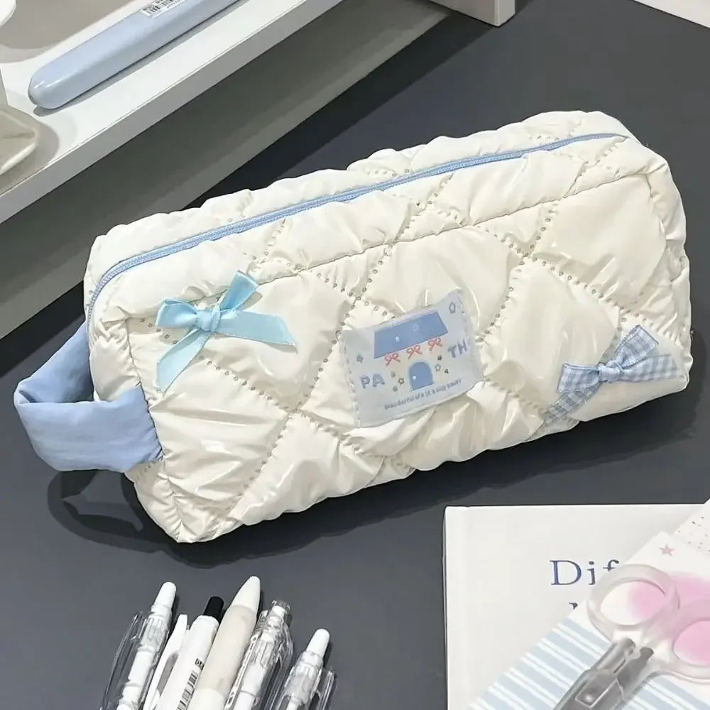 Simplicity Solid Color Pen Bag Canada Zipper Design Large Capacity Pencil Case Portable Stationery Organizer for Students Back to School