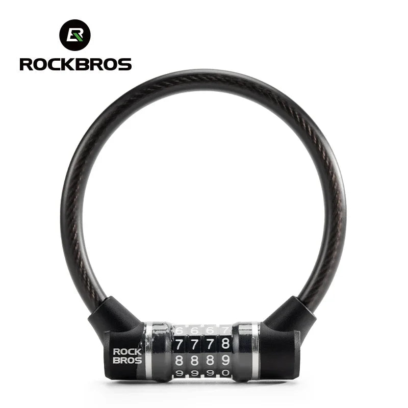 Canada Portable Bicycle Lock Ultra-Light Steel Cable Bike Lock 4-Digit Password PVC Waterproof Steel Password Lock MTB Road