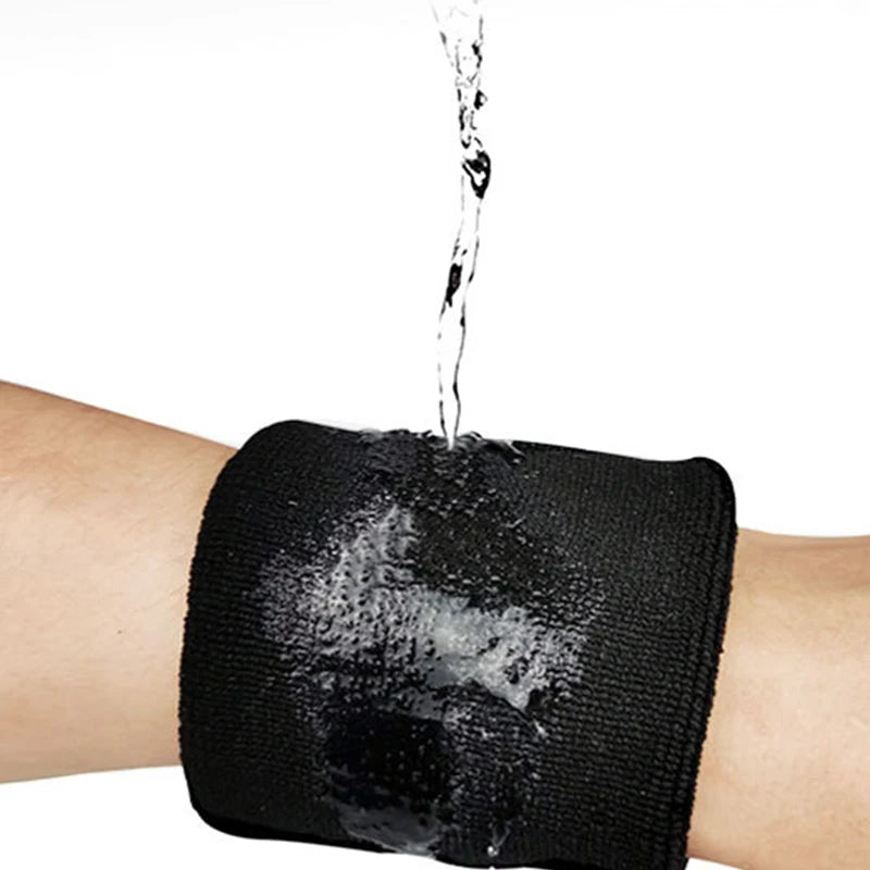 Cotton Wrist Support Band USA Sports Sweat Towel Wristband Tennis Wrist Guard Protector Strap for Fitness, Running & Gym Training