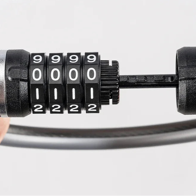 Canada Portable Bicycle Lock Ultra-Light Steel Cable Bike Lock 4-Digit Password PVC Waterproof Steel Password Lock MTB Road