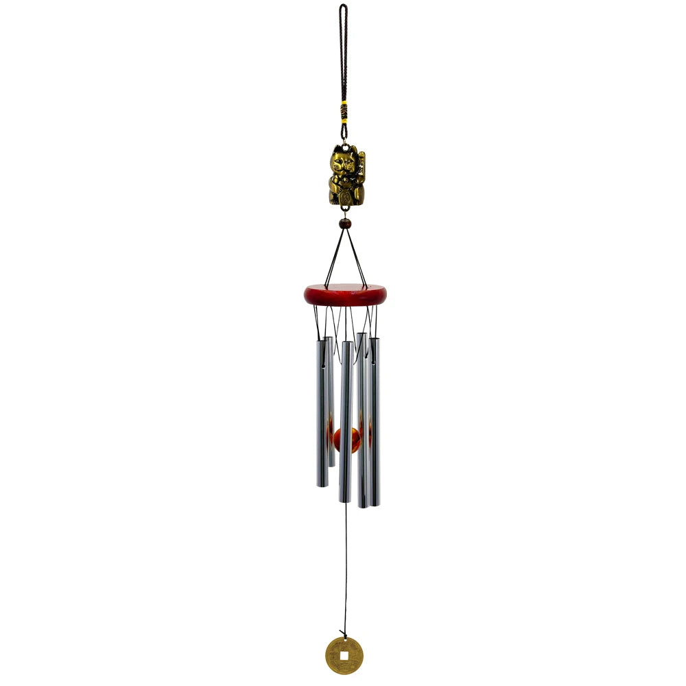 Musical Wind Chime 5 Bronze Aluminum Tubes Creative Gift for Room Outdoor GardenDecor Butterfly Owl Charms Hanging Chimes Decors