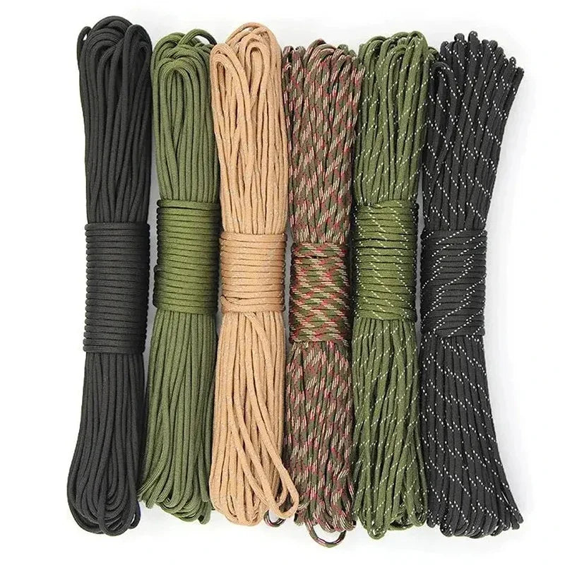 USA Paracord 7 Strand 4mm Durable Camping Accessories Outdoor Survival DIY Bracelet Rope Hiking Clothesline Camping Gadgets