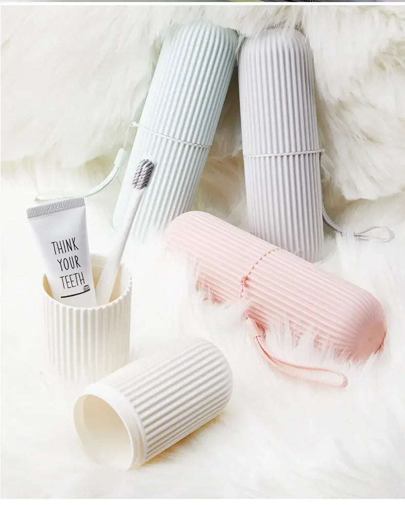 USA Toothpaste Toothbrush Protect Holder Case Travel Camping Storage Box Protect Toothbrush Toothpaste from Dirt and Damage