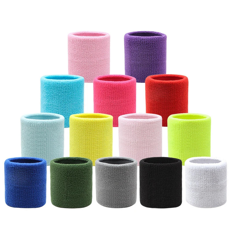 Cotton Wrist Support Band USA Sports Sweat Towel Wristband Tennis Wrist Guard Protector Strap for Fitness, Running & Gym Training