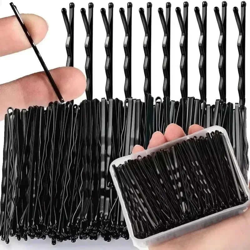 50/100PCS Black Straight Hair Clips Canada U-Shaped Hairpins Curly Wavy Grips Women Bobby Pins Styling Hair Accessories