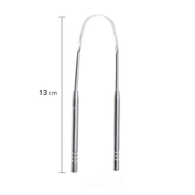 1/2/4 Pcs Reusable Stainless Steel Tongue Scraper Canada Cleaner Fresh Breath Oral Hygiene Care Tool