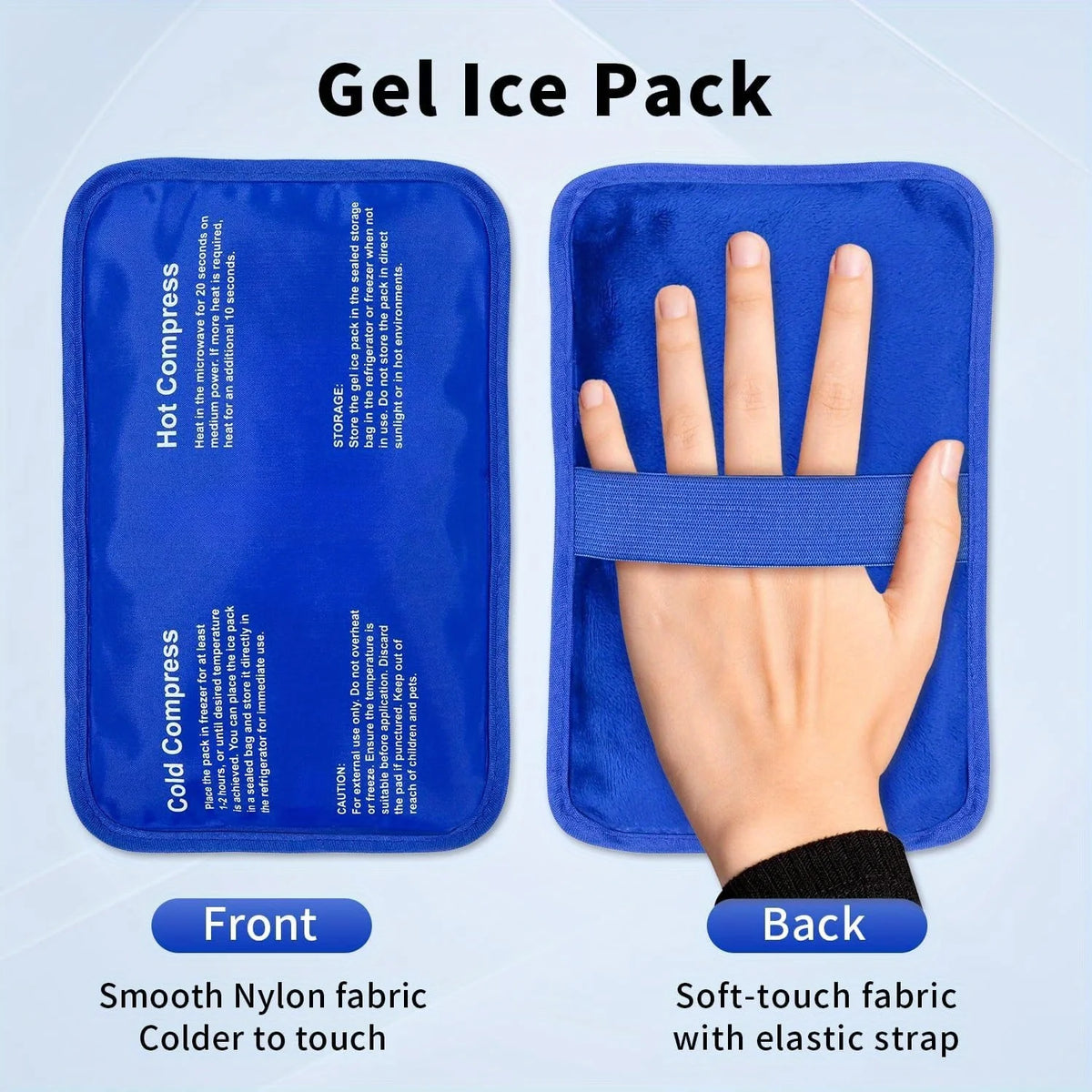 Large Reusable Gel Ice Packs USA Hot & Cold Therapy Packs for Shoulder, Legs, Knee, Back & Hip Muscle Recovery and Comfor
