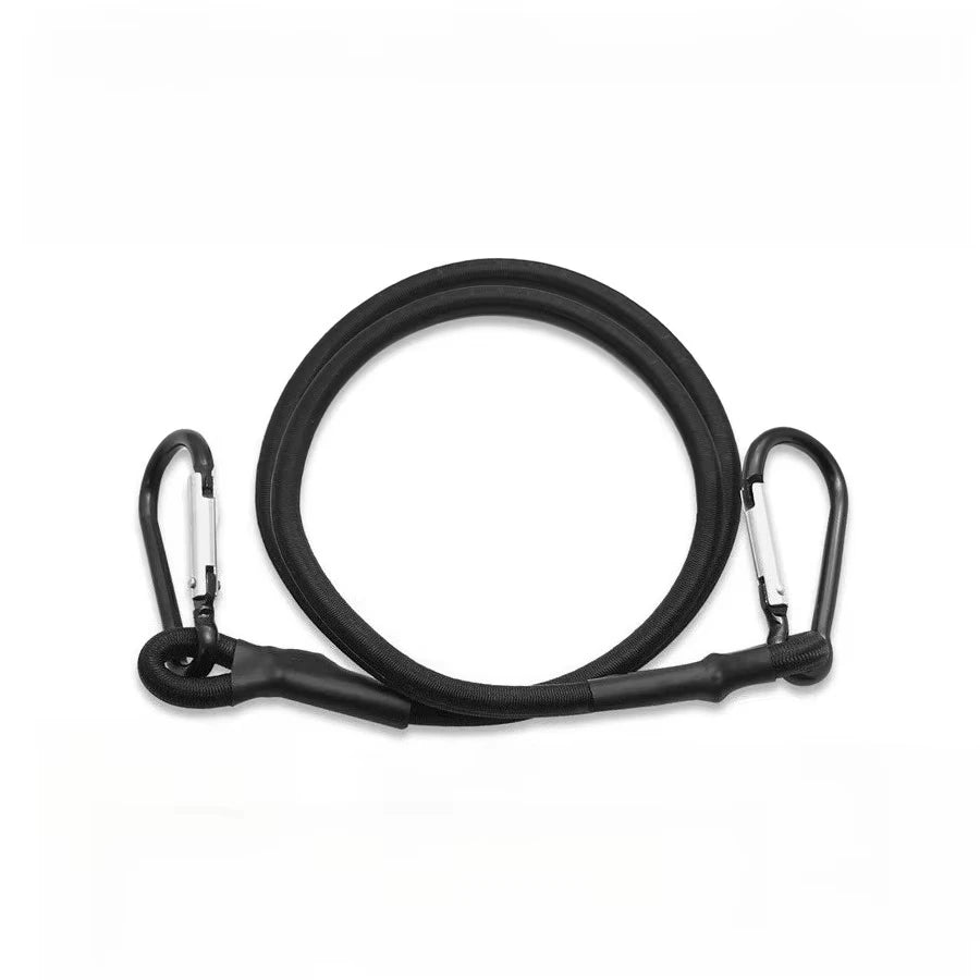 Thick USA Elastic Bungee Cords with Metal Carabiner Hooks, Stretch Ropes for Bike, Car Luggage & Roof Rack Ca