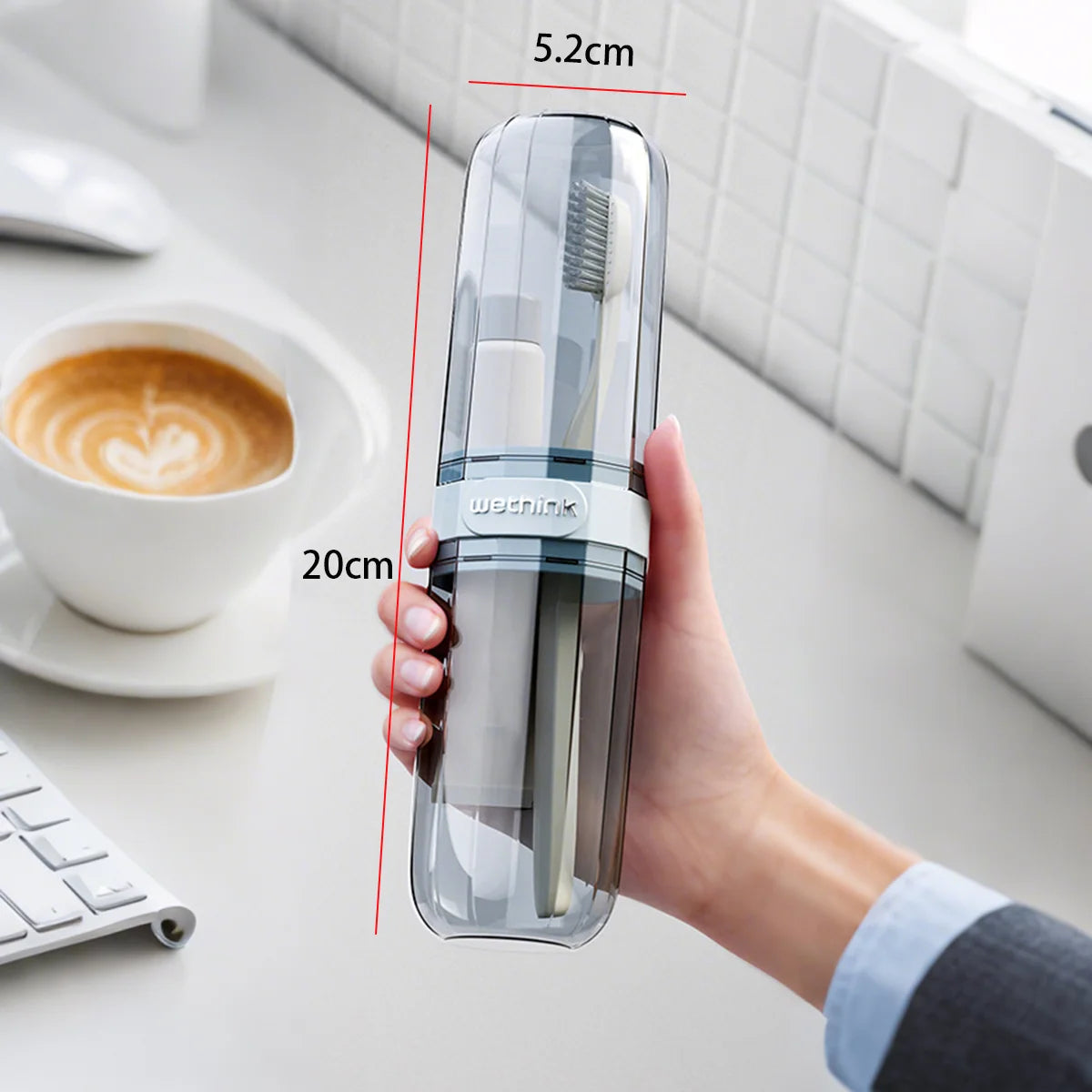 USA Toothpaste Toothbrush Protect Holder Case Travel Camping Storage Box Protect Toothbrush Toothpaste from Dirt and Damage