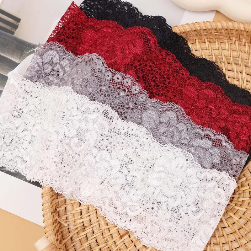 USA Sweet Wide Lace Hair Band Girls Hollow Lace Elastic Headwrap Hair Accessories Women Fashion Hollow Wide Headwear Hair Hoop