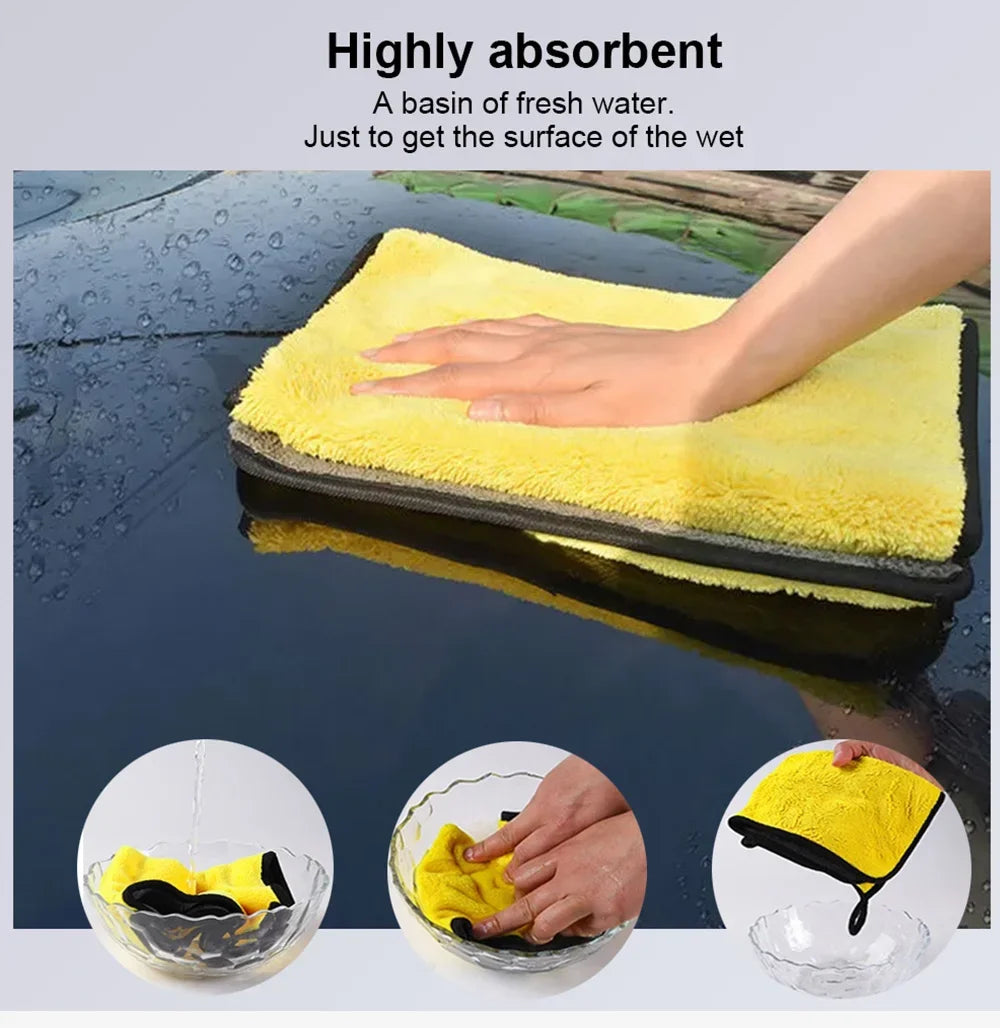 Car Wash USA Microfiber Towel 30*30CM / 30*60cm Car Cleaning Drying Cloth Care Cloth Car Wash Towel Kitchen Towel