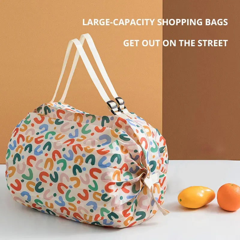 1pc USA Foldable Shopping Bag Eco-friendly Waterproof Portable Storage Bag Large Capacity Handbag Oversized Storage Bag For Travel