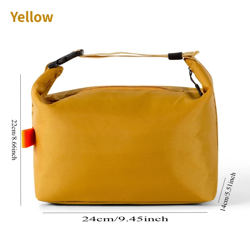 Large-Capacity Insulated Lunch Bag USA Foldable Waterproof Aluminum Foil Bento Bag for Office, Travel & School