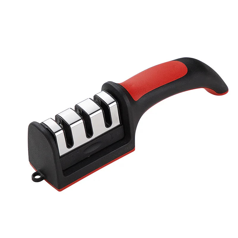 Knife Sharpener Kitchen Multifunctional Handheld USA Fast Sharpening Stone Three-stage Cutting Knife Kitchen Supplies