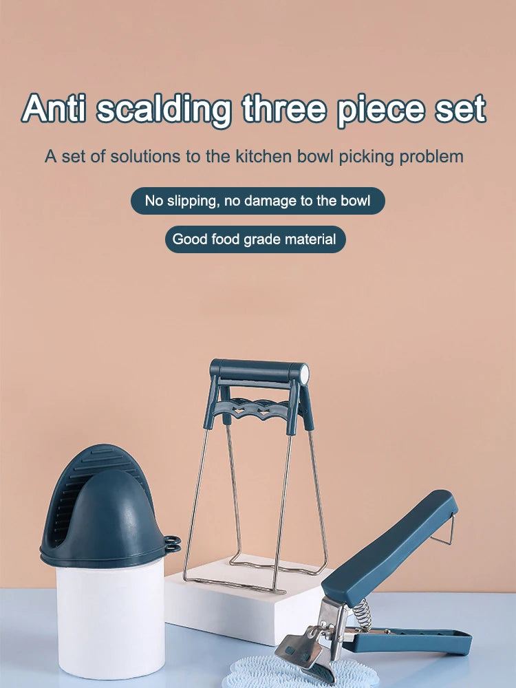 USA Bowl Clamp Anti Scald Clamp Kitchen Tool Clamp Steaming Vegetable Clamp Anti Slip And Anti Scald Hand Clamp Plate