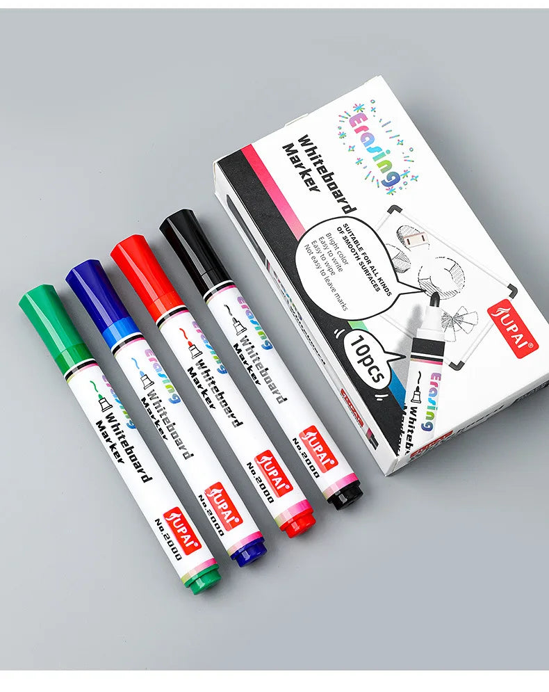 4 Colors Dry Erase Whiteboard Marker Pens Canada Low Odor Erasable Chalk Pens for Office School Stationery