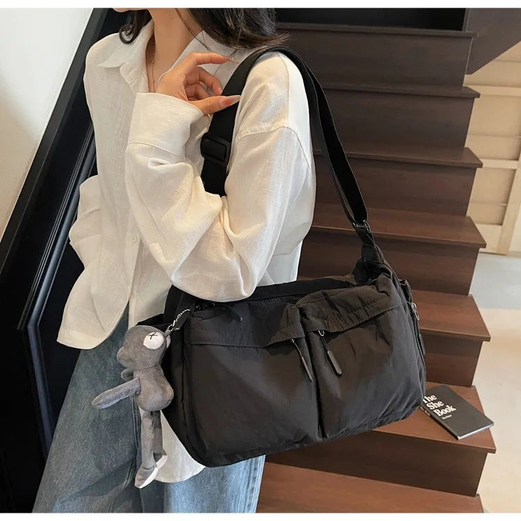 Spring & Summer Canvas Bag USA Women’s Hot-Selling One-Shoulder Crossbody Bag Light Luxury High-End Fashion Handbag