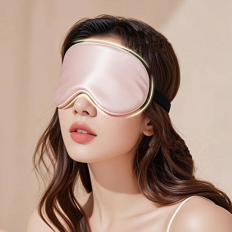 Double-Sided Silk Sleeping Eye Mask Canada Light Blocking Breathable Travel Sleep Eyeshade Protective Eyewear