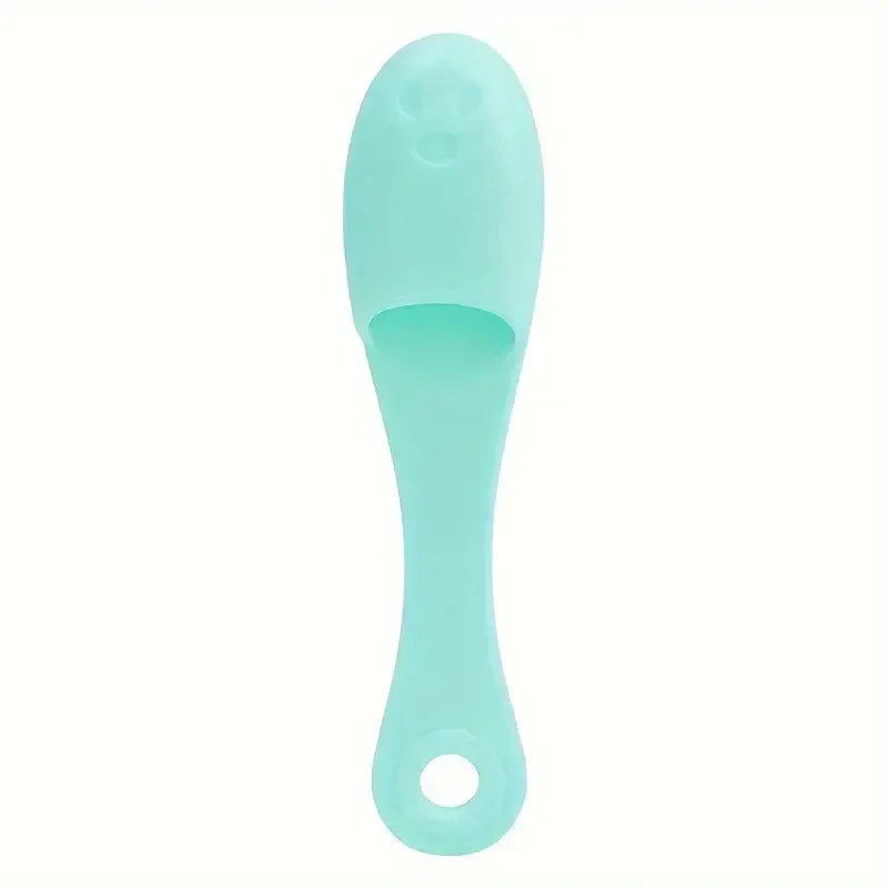 Silicone Facial Brush Cleaner USA Portable Blackhead Double-Sided Massage Brush, Facial & Nasal Scrub Skin Care Cleaning Tool