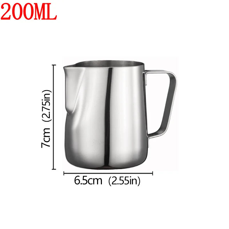 Stainless Steel Milk Frother Jug Canada Coffee Milk Frothing Pitcher Measurement Jug Espresso Barista Tool Coffee Accessories