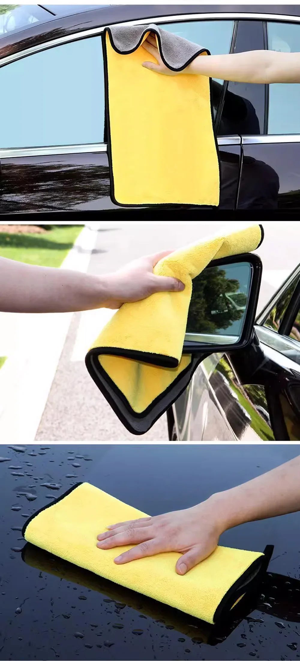 Car Wash USA Microfiber Towel 30*30CM / 30*60cm Car Cleaning Drying Cloth Care Cloth Car Wash Towel Kitchen Towel