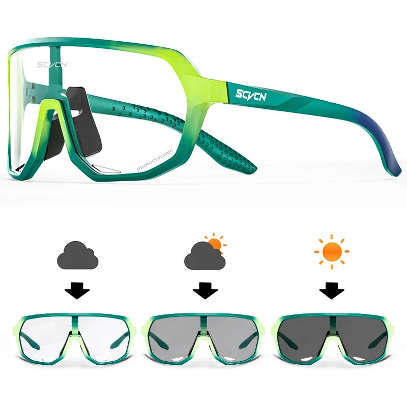 New Cycling Sunglasses USA Outdoor Sports Running Goggles for Men & Women, MTB Bicycle Glasses, Cycling Eyewear with 1 Lens
