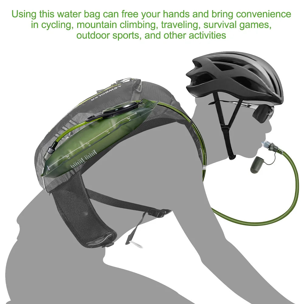USA Bladder 1.5L/2L/3L Large Capacity Water Bladder Hydration Backpack Running Cycling Hiking Camping Backpack Water Bag