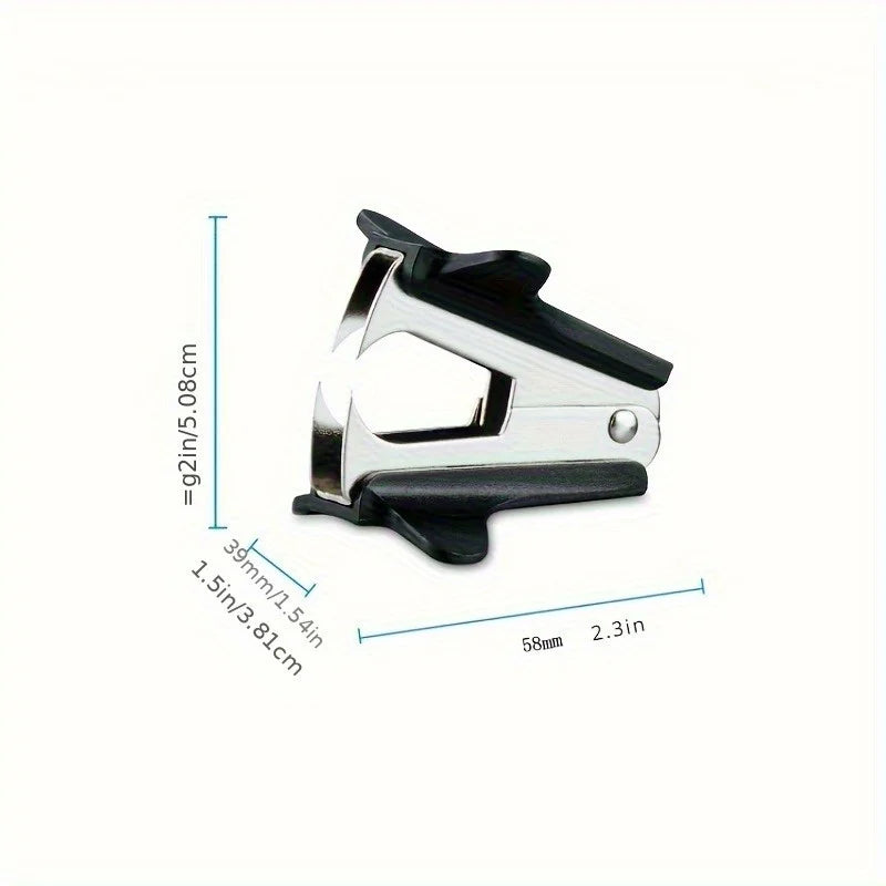 Compact Heavy-Duty Iron Stapler & Staple Remover Canada Ergonomic Black Handle Office Stapling Tool for Home & Professional Use