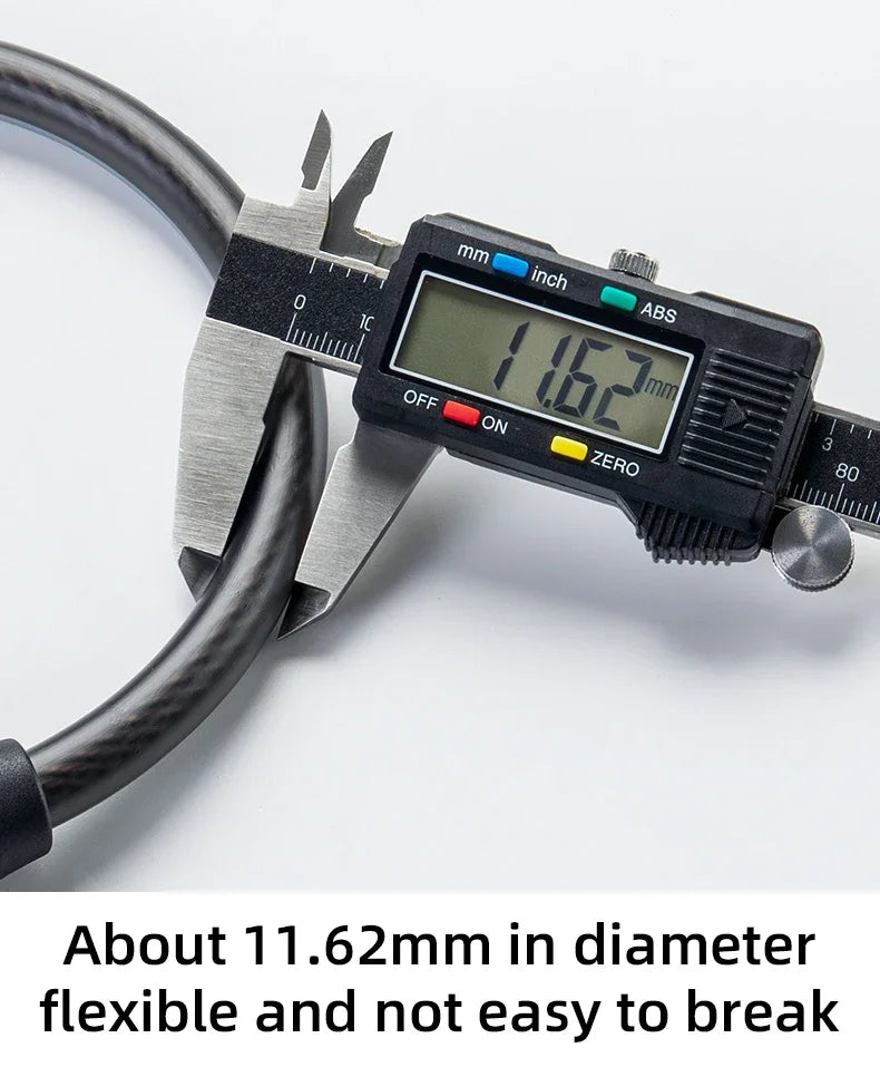 Canada Portable Bicycle Lock Ultra-Light Steel Cable Bike Lock 4-Digit Password PVC Waterproof Steel Password Lock MTB Road
