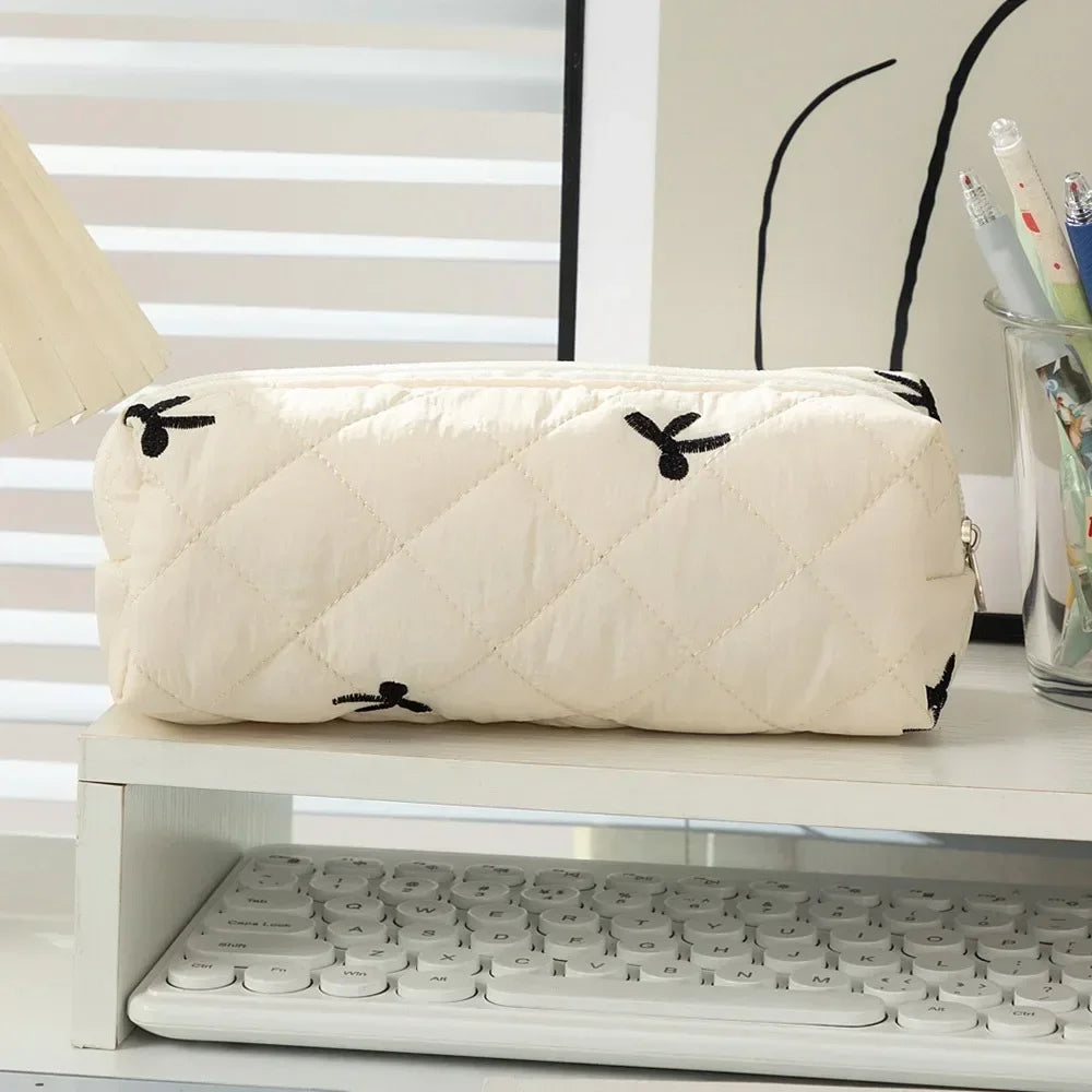 Simplicity Solid Color Pen Bag Canada Zipper Design Large Capacity Pencil Case Portable Stationery Organizer for Students Back to School