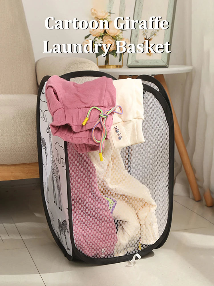 Cartoon Giraffe Laundry Basket Canada Dirty Clothes Sorting & Storage Basket Bathroom Organizer Home Miscellaneous Storage Bin