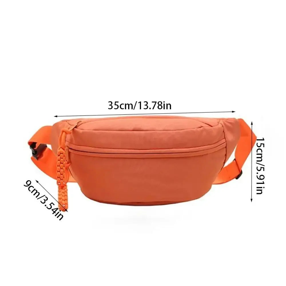 USA Women's Chest Bag New Oxford Cloth Large Capacity Waist Bags Waterproof Multifunctional Running Belt Bags Sport