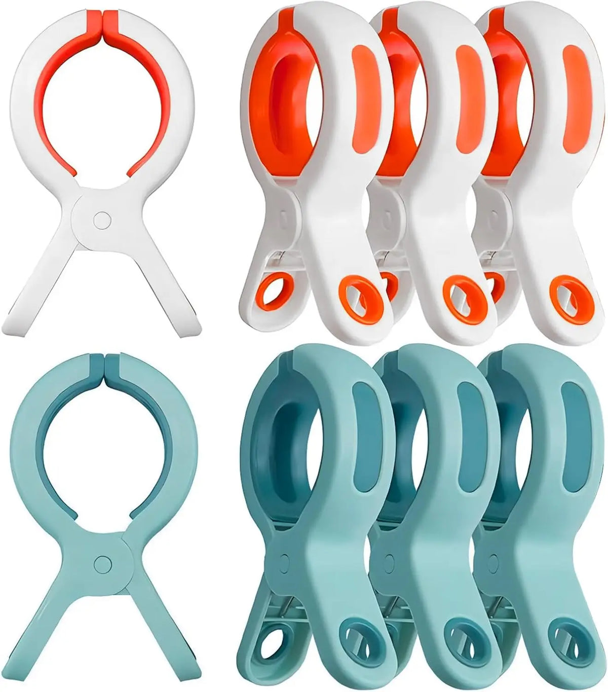 Beach Towel Clips USA for Beach Chairs & Cruises, Durable Plastic Clips for Pool Lounging & Large Clothespins for Hanging Clothes