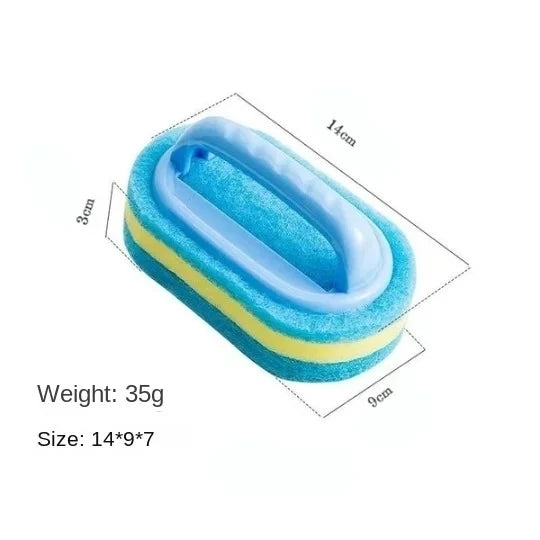 Household Cleaning Brush with Handle Canada Dish Soap Bathroom Kitchen Tub Thick Scrubbing Sponge Durable Cleaning Tool Accessories Home