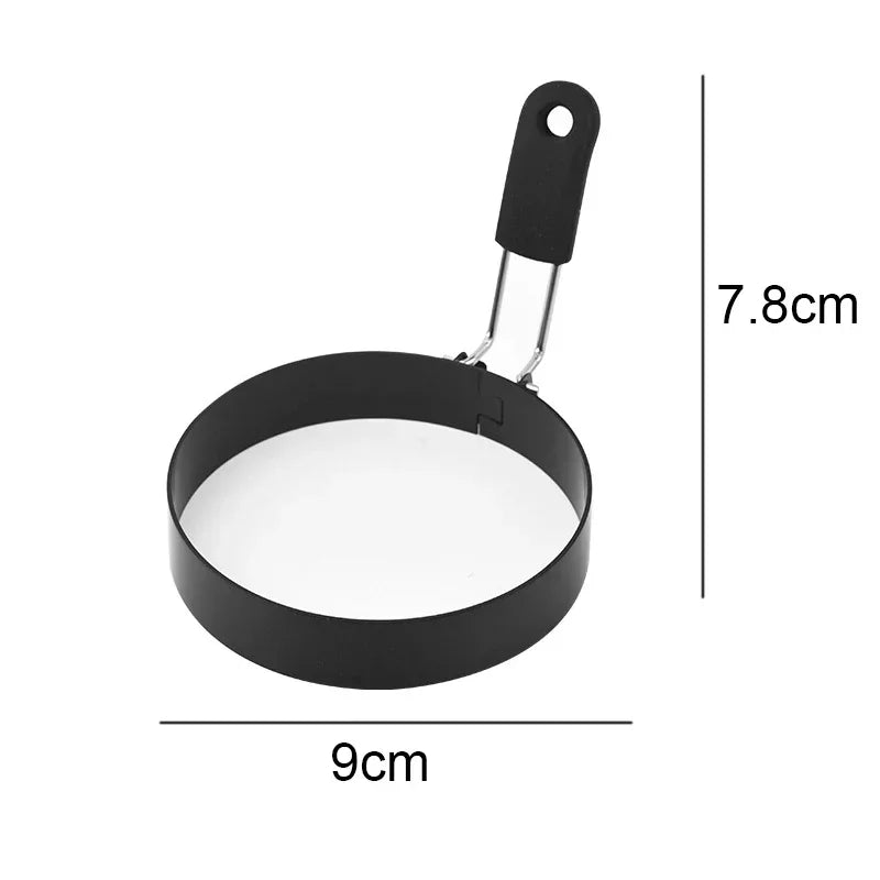 Anti-scald Egg Fried Ring Professional Stainless Steel Nonstick Round USA Pancake Mold Cooking Egg Mould Breakfast Sandwich Tools