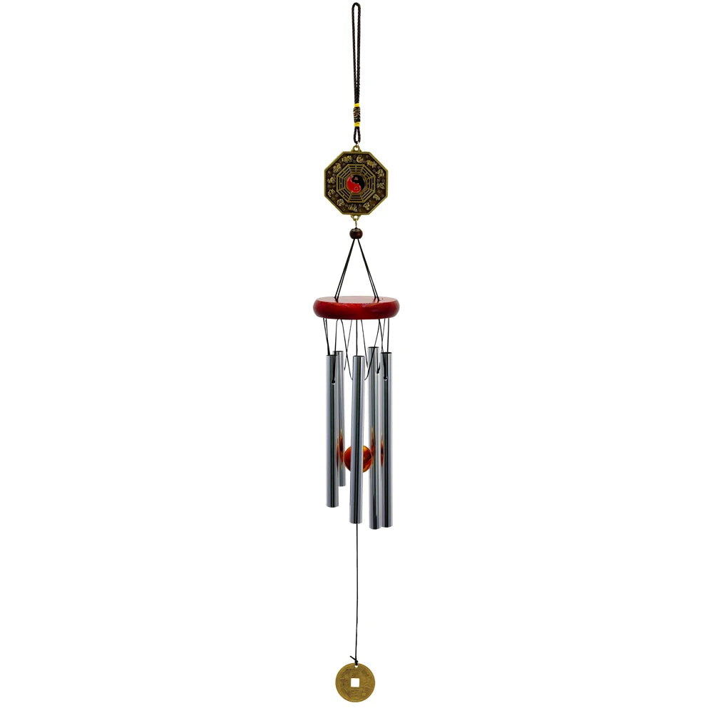 Musical Wind Chime 5 Bronze Aluminum Tubes Creative Gift for Room Outdoor GardenDecor Butterfly Owl Charms Hanging Chimes Decors