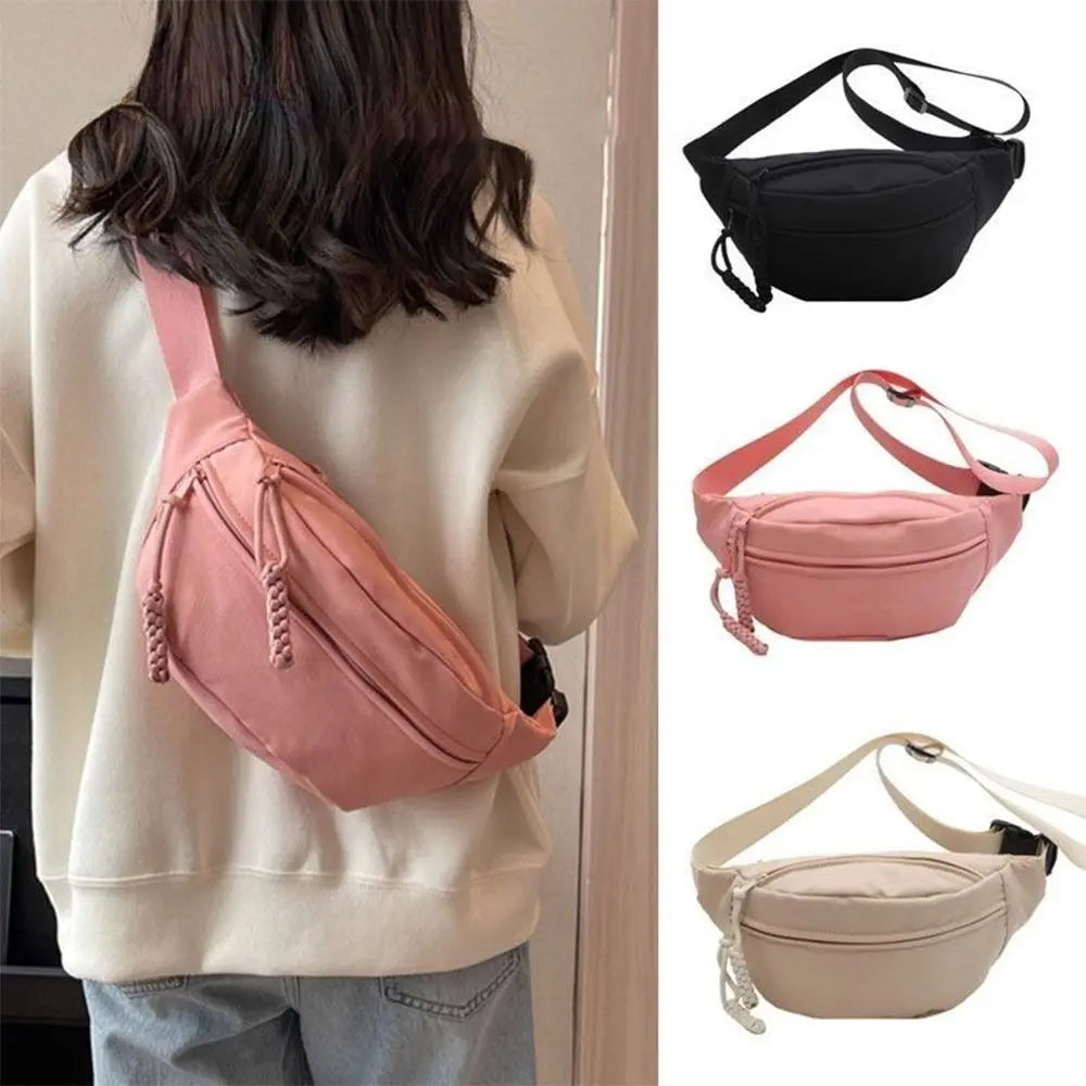 USA Women's Chest Bag New Oxford Cloth Large Capacity Waist Bags Waterproof Multifunctional Running Belt Bags Sport