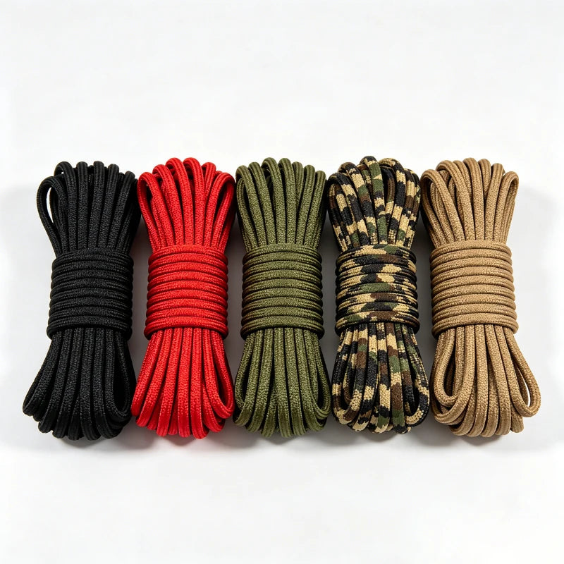 USA Paracord 7 Strand 4mm Durable Camping Accessories Outdoor Survival DIY Bracelet Rope Hiking Clothesline Camping Gadgets
